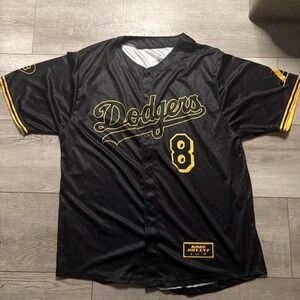 Sought after rare Kobe Bryant Dodgers jersey black and yellow MEN SIZE L